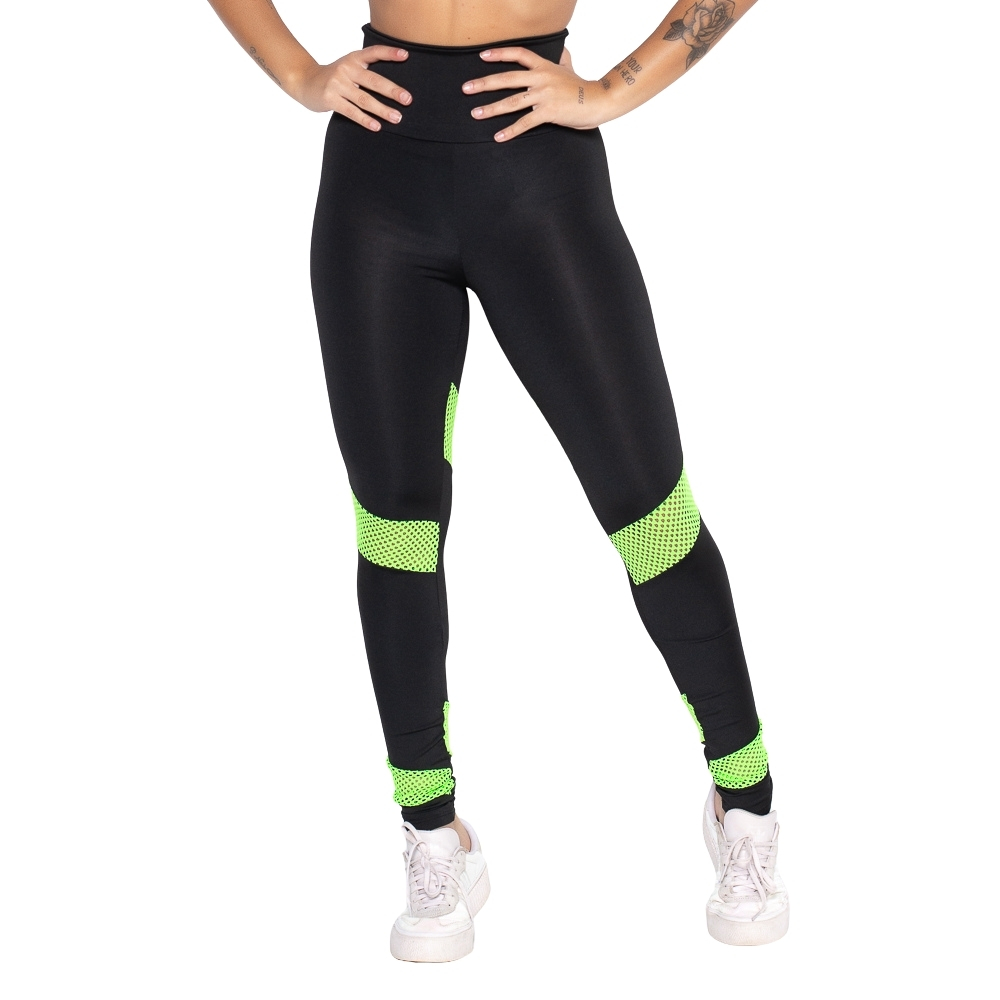 Conjunto Fitness Legging Com Bolso E Top Academia Feminino Workout