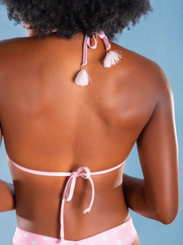 Entrega Sedex até 5 dias (Qualidade Garantida) Biquíni feminino praia verão 2022 biquíni Nózinho Estampa Digital (Lilac Dots) - Imagem 3