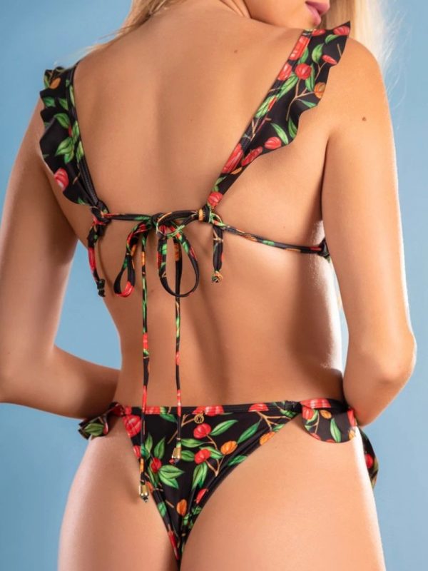 Entrega Sedex até 5 dias (Qualidade Garantida) Biquíni feminino praia verão 2022 com Babado Estampa Digital (Sweet Fruit) - Imagem 4