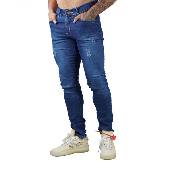 KIT 2 CALÇAS Jeans Masculino Sarja Skinny Slim Com Lycras moda fashion com bolso - Image 4
