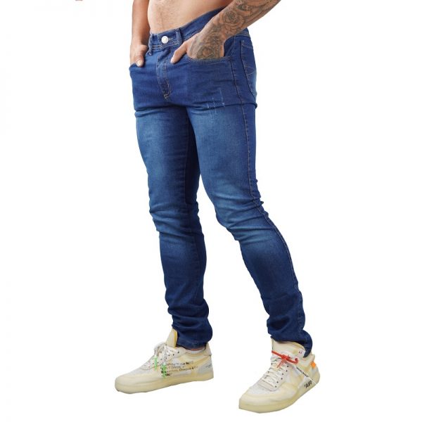 KIT 3 CALÇAS Jeans Masculino Sarja Skinny Slim Com Lycras moda fashion com bolso - Image 3