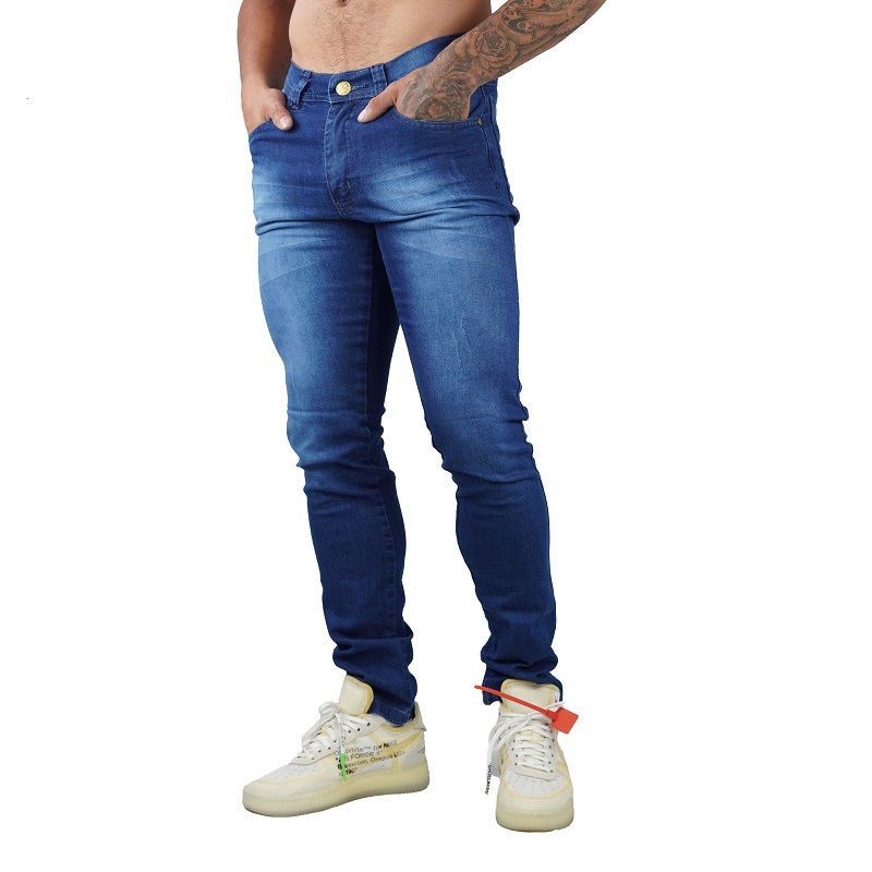 kit 3 calça jeans masculina slim com elastano tamanho:36;cor:Colorido :  : Moda