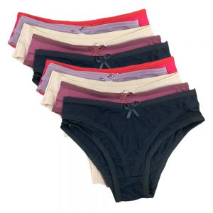 Kit 10 Calcinhas Calçola De Algodão Lisa Adulto Frimodas Lingerie Feminina Sexy Roupa Interior Íntima Mulher