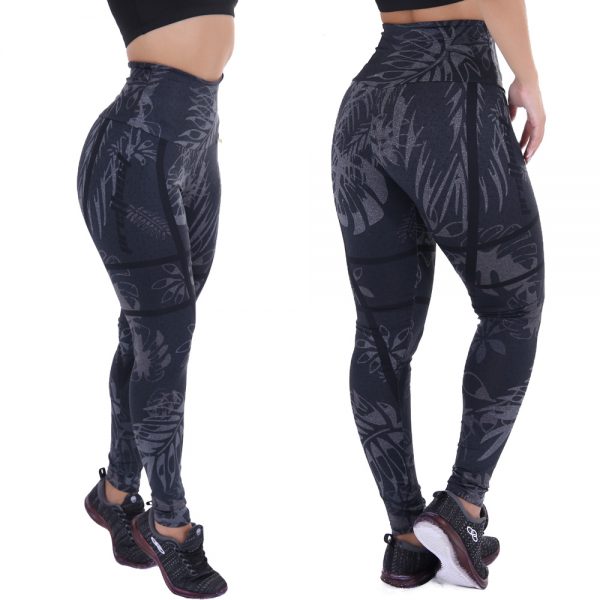 Kit 2 leggings mescla sublimada camuflada/estrela zero transparência - Image 3