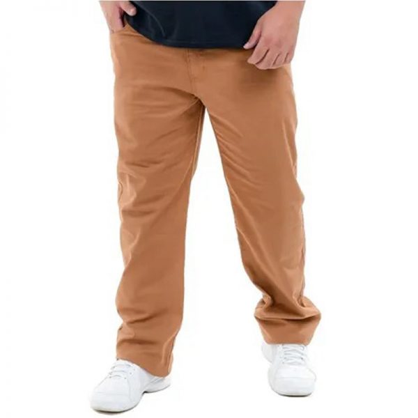 Kit 3 calça jeans sarja masculina tamanho grande tamanho grande - Imagem 2