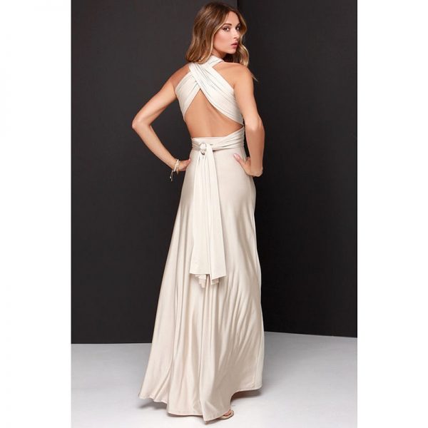 Sexy feminino multiway wrap conversível boho maxi clube vestido vermelho bandagem vestido longo festa de damas de honra infinito robe longue femme - Image 6