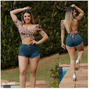 16 SHORT JEANS FEMININO MODELOS VARIADOS