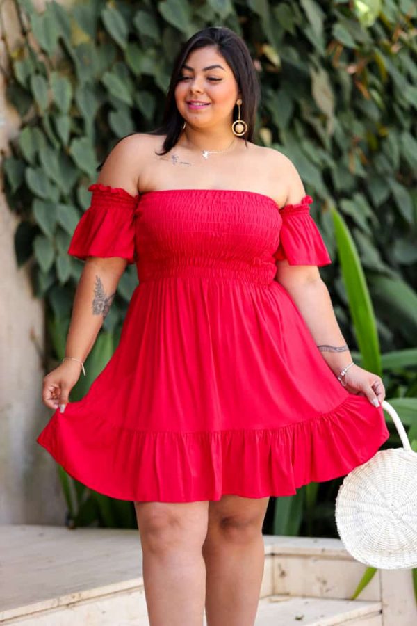 Vestido Ciganinha Florido Viscose Plus Size - Várias Estampas - Imagem 5
