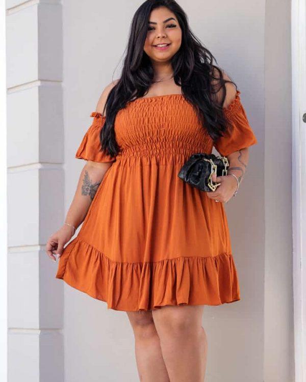 Vestido Ciganinha Florido Viscose Plus Size - Várias Estampas - Imagem 6