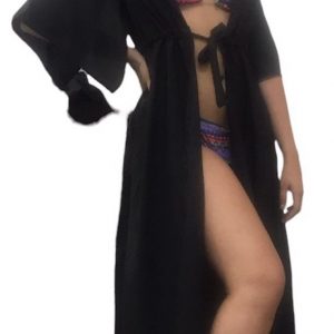 Vestido de quimono manga curta montenegro sad001