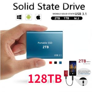 Disco rígido portátil em SSD 1tb  a 64 tb - USB Tipo C 3.1 - Alta velocidade