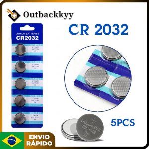 5 Pilha Bateria Lithium Cr 2032 3v