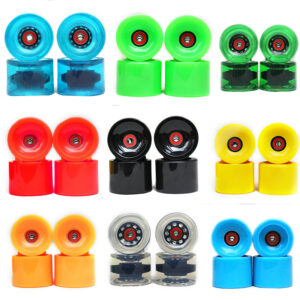 Kit 4 Rodas de skate 70mm c/rolamentos