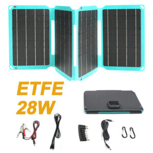 Painel Solar portátil - Carregador, USB duplo, 5V, 18V DC, dobrável.
