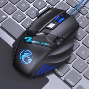 Mouse Gamer 3200dpi com LED laser X7 USB Botões Profissional