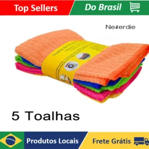 Pano Microfibra Automotiva Flanela Anti-risco 30x30 (5 Uni) - Neverdie Store
