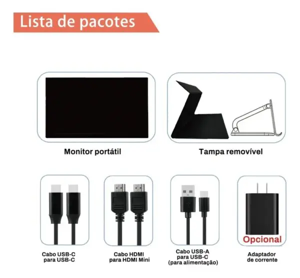 Monitor Portátil 15,6 Full Hd Ips 1080p - Imagem 3